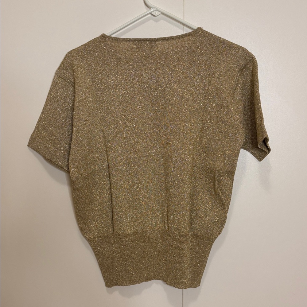 Gold Short Sleeve Top - Picture 4 of 4